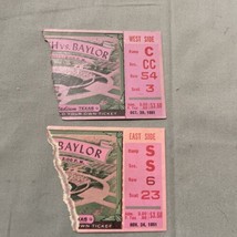 Vintage Football Ticket stubs torn Baylor 1951 - £8.54 GBP
