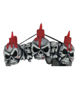 Rare NWT 32x14in 3D GOTHIC SKULL FOAM DOOR TOPPER Valance Horror Prop De... - $28.47