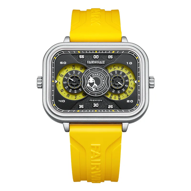 Watches mens luxury brand mark fairwhale sports waterproof square quartz wristwatch boy thumb200