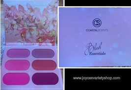 COASTAL SCENTS Blush Essentials 6 Shades Blush Palette Make Up Compact - £7.13 GBP