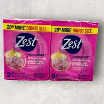 2 X Zest Indulgence Moisturizing Lush Orchid & Almond Oil Bar Soap 4 Total Bars - £35.59 GBP