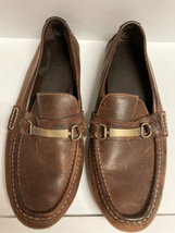 Cole Haan Mens Leather Horsebit Driving Moccasins Loafers Slip On Brown Size 11M - $24.62