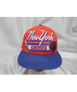 Old Vtg NEW ERA FITS NEW YORK KNICKS NBA BASKETBALL HAT SNAPBACK CAP ADVERTISING - $98.99