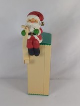 Hallmark Shelf Sitter Santa Stocking Holder 6&quot; - Vintage 1984 - £8.03 GBP