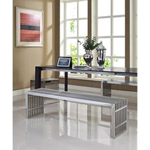 Modway Large Gridiron Stainless Steel Bench - $316.43+