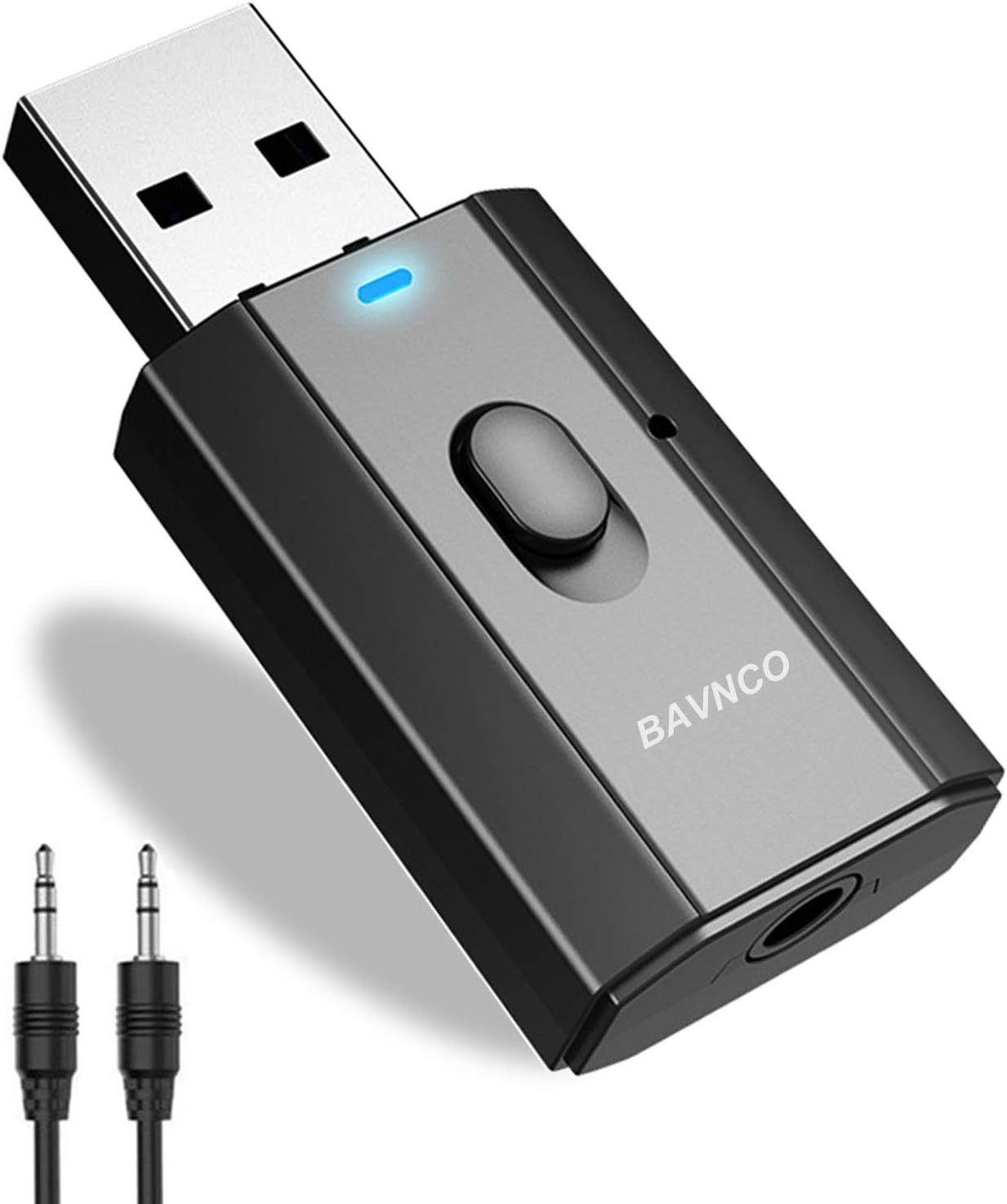 Bluetooth 5.0 Car Adapter, Bavnco Mini Stereo Transmitter Receiver, Tv A... - $29.98