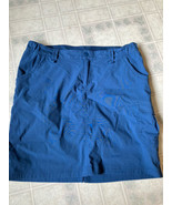 Duluth Trading Co Dry on the Fly Skort Skirt Size 14 Blue back Slit Mesh... - £24.08 GBP