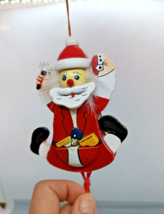 Vintage Weihnachtsmann Jumping Jack Zugschnur - £13.63 GBP