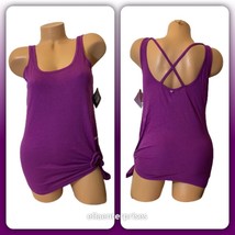 Victoria’s Secret Sport Deep Lotus Purple VSX Side Tie Tank Top - Small - £23.76 GBP