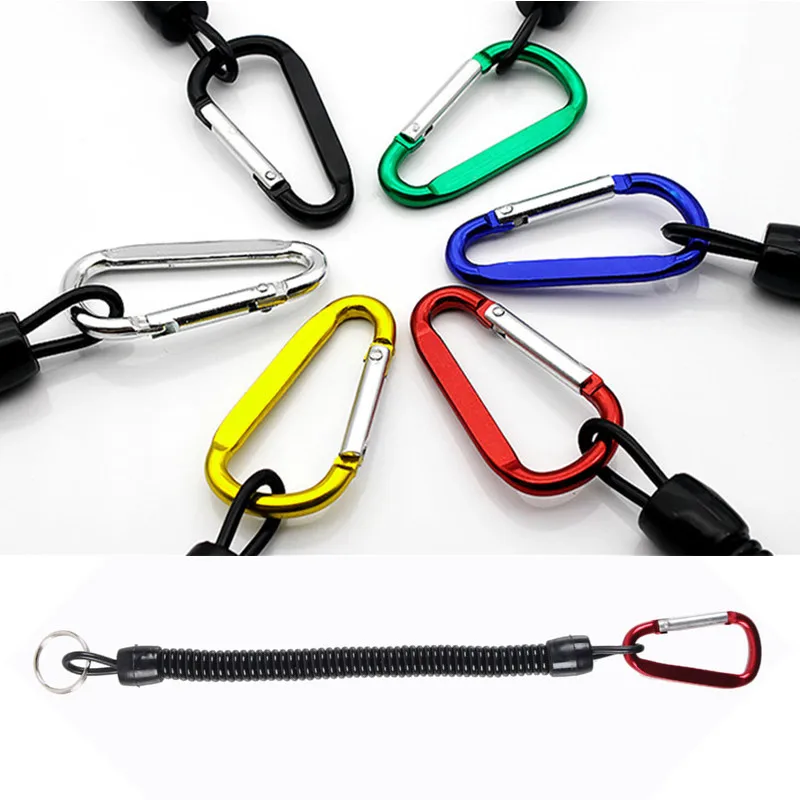 Sporting Diving Anti-lost Spiral Spring CA Lanyard Rope Multicolor Safety Emerge - £23.90 GBP