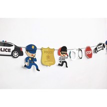 Cops And Robbers - Garland | Cop Party Decoration | Boy Birthday Party | Cops, R - £19.17 GBP