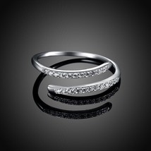 14K White Gold Plated 2.10Ct Round Simulated Diamond  Adjustable Toe Foot Ring - £48.99 GBP
