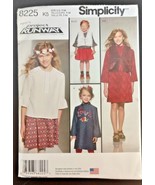 Simplicity Pattern 8225 Child&#39;s Girls Dress Tunic Skirt Lined Vest Sz K5... - £4.42 GBP