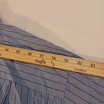 Calvin Klein Size 17 1/2 Striped Men's Long Sleeve Button Up Shirt Cotton Blue image 10