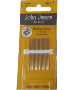 John James Size 7 Embroidery Needles - £6.28 GBP