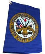 Emblem of United States Department of the Army Blue Replica Flag 28  x 40 - $15.51
