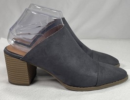 American Eagle Sandals Womens 7.5 Casual Slip On Pointed Mule Grey Fabri... - $266.24 MXN