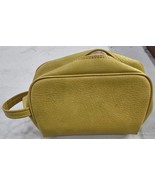 Vintage Universal Trav-L Mustard Yellow Faux Vegan Leather Makeup Toilet... - €16,12 EUR