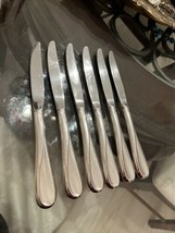 4 Dinner Knives Oneida Flight Reliance Satin Finish USA Stainless Flatware  9&quot; - £9.92 GBP