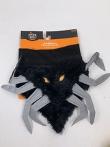 Halloween Pet Bandana Collar Slide Black Spider Silver Legs - £7.22 GBP