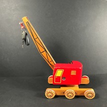 Vintage 1950s Brio toy crane, Swedish Wooden construction toy,retro wooden toy - $187.73