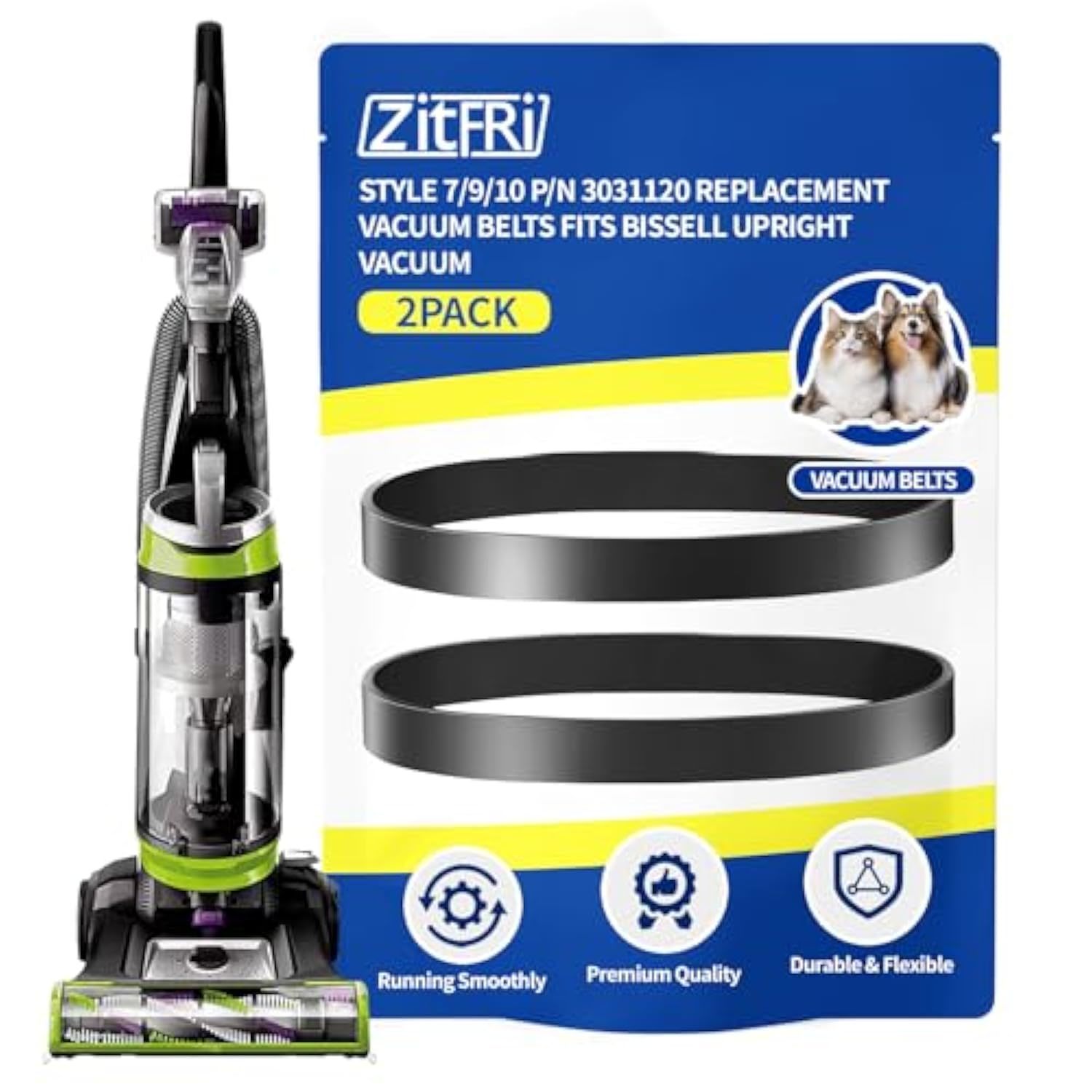 Style 7/9/10 P/N 3031120 Replacement Belt For Bissell Vacuum,Vacuum Belt Fit Bis