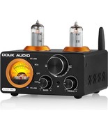 Douk Audio St-01 Pro Bluetooth 5.0 Tube Amplifier Vu Meter Usb Dac Coax/... - £122.66 GBP