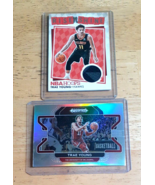 Trae Young Hawks LOT (2) 2018 HOOPS ROOKIE WORN JERSEY/ Prizm SILVER - £19.72 GBP