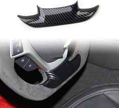 Carbon Fiber Look Steering Wheel Cover molding Cover Trims Accessories for 2014  - £28.77 GBP