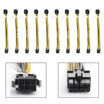 10Pack Pcie 6 Pin Express Female To Pci-E 8 Pin Male Gpu Power Cable Us - £26.47 GBP