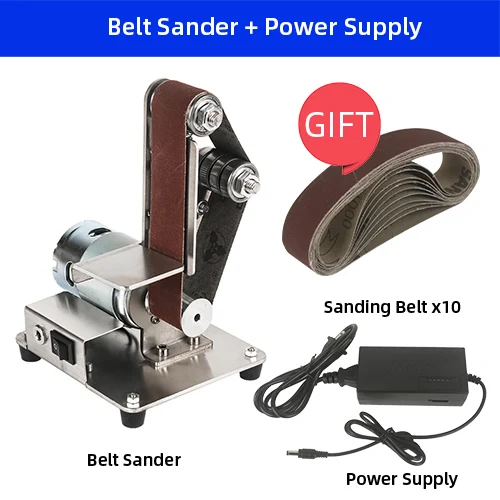 Mini Belt Sander Grinder DIY Polishing Grinding hine Mini Electric Belt Sander C - £115.77 GBP