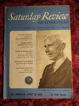 Saturday Review October 31 1942 Carl Sandburg Allan Nevins - £6.90 GBP
