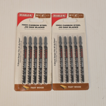 2-Lot DIABLO DJT144D5 4&quot; 6 TPI FAST WOOD High Carbon Steel Jig Saw Blade... - $25.74 CAD