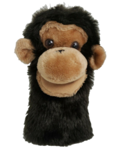 Vintage Dakin Monkey Hand Puppet Ape Chimp Plush Brown Fur 10&quot; 1980 Pret... - £17.29 GBP