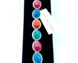 Signature Studio Color Stones / Moonstones Bracelet w Magnetic Clasp 7.5... - £10.07 GBP