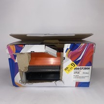 2 80A CF280A Black Laser Toner Cartridge for HP LaserJet Pro 400 M401dn M401dne - £20.32 GBP