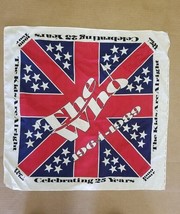 The Who / Pete Townshend - Vintage Europ EAN 25th Anni 1989 Original Tour Bandana - £19.98 GBP