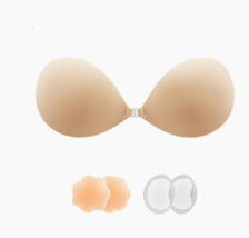 Adhesive Bra, Sticky Strapless Fabric Bra Invisible Apply to Women Size ... - £12.50 GBP