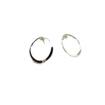 Sterling Silver Hoop Pierced Earrings - £21.57 GBP