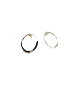 Sterling Silver Hoop Pierced Earrings - £21.26 GBP