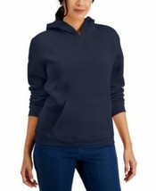 MSRP $37 Karen Scott Hooded Sweatshirt Intrepid Navy Size Large - £10.65 GBP