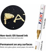 Oil Base Metallic GOLD PAINT MARKER Fine Point permanent Marking Pen GN110 - £15.71 GBP