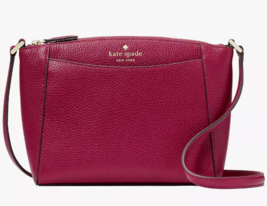 Kate Spade Monica Crossbody Dark Raspberry Leather Burgundy WKR00258 NWT... - £77.86 GBP