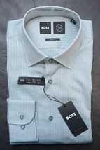 HUGO BOSS Homme Hank Slim Performance 24 Heure Nonstop Robe Coton Shirt ... - $64.14