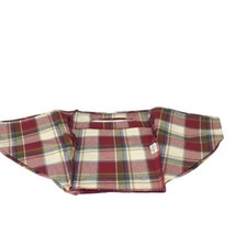 Longaberger Paprika Plaid XL Oval PICNIC Basket Liner 20509124 Farmhouse - £60.60 GBP