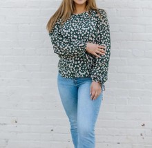 Michelle Mcdowell sawyer top in Sage Floral - size 2X - £33.29 GBP