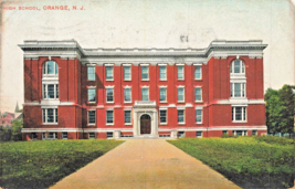 Orange New York~Orange High SCHOOL~1910 Temme Postcard - £8.04 GBP