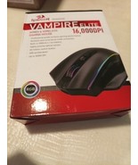 Red Dragon Gaming Mouse Vampire Elite M686RGB. OPEN BOX , DAMAGED BOX. S... - $23.38 CAD