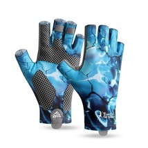 Half Finger Fishing Gloves Anti-slip UV Protection screen  Fingerless Angling Sa - £63.96 GBP