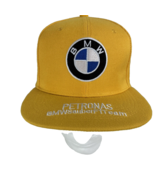 Rare BMW Petronas Sauber F1 Intel BMW 1 Racing Team Cap Yellow Snapback Hat - £17.77 GBP